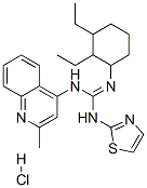 2-(2,3-diethylcyclohexyl)-3-(2-methylquinolin-4-yl)-1-(1,3-thiazol-2-y l)guanidine hydrochloride