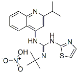 nitric acid, 3-(2-propan-2-ylquinolin-4-yl)-2-tert-butyl-1-(1,3-thiazo l-2-yl)guanidine