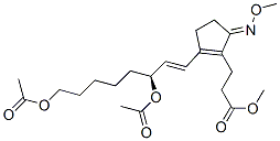 2-[(1E,3S)-3,8-Bis(acetyloxy)-1-octenyl]-5-(methoxyimino)-1-cyclopentene-1-propanoic acid methyl ester