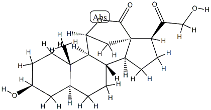 3β,11β,21-Trihydroxy-20-oxo-5α-pregnan-18-oic acid 18,11-lactone