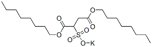 2-[(Potassiooxy)sulfonyl]butanedioic acid dioctyl ester