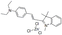 3H-Indolium, 2-[2-[4-(diethylamino)phenyl] ethenyl]-1,3,3-trimethyl-, trichlorozincate(1-)