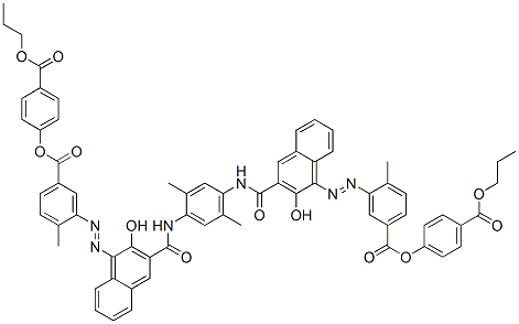 bis[4-(propoxycarbonyl)phenyl] 3,3'-[(2,5-dimethyl-p-phenylene)bis[iminocarbonyl(2-hydroxy-1,3-naphthylene)azo]]di-p-toluate