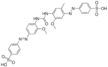 4-[3-Methoxy-4-[3-[2-methoxy-4-(4-sulfophenylazo)-5-methylphenyl]ureido]phenylazo]benzenesulfonic acid