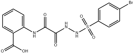 2-[[[(4-bromophenyl)sulfonylamino]carbamoylformyl]amino]benzoic acid