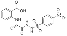N-(((p-Nitrophenylsulfonyl)hydrazino)oxalyl)anthranilic acid
