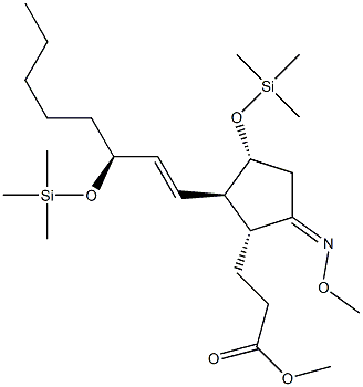 (1R)-5-(Methoxyimino)-3α-[(trimethylsilyl)oxy]-2β-[(1E,3S)-3-(trimethylsilyloxy)-1-octenyl]-1α-cyclopentanepropionic acid methyl ester
