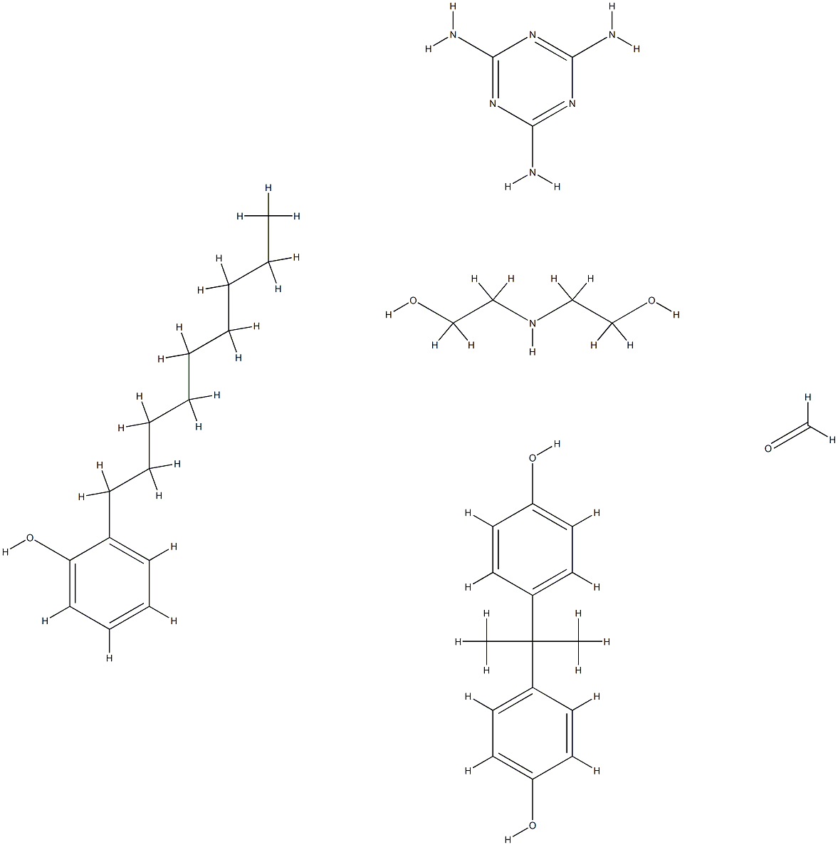 Formaldehyde, polymer with 2,2'-iminobis[ethanol], 4,4'-(1-methylethylidene)bis[phenol], nonylphenol and 1,3,5-triazine-2,4,6-triamine