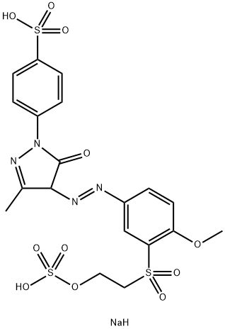 disodium p-[4,5-dihydro-4-[[4-methoxy-3-[[2-(sulphonatooxy)ethyl]sulphonyl]phenyl]azo]-3-methyl-5-oxo-1H-pyrazol-1-yl]benzenesulphonate