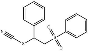 [2-(benzenesulfonyl)-1-phenyl-ethyl] thiocyanate