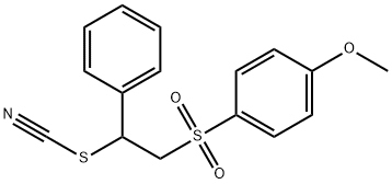 1-methoxy-4-((2-phenyl-2-thiocyanatoethyl)sulfonyl)benzene