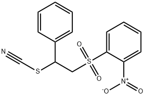 1-Nitro-2-(2-phenyl-2-thiocyanato-ethanesulfonyl)-benzene