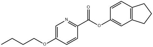 2,3-dihydro-1H-inden-5-yl 5-butoxypyridine-2-carboxylate