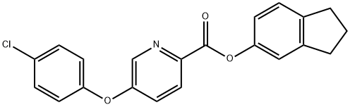 Picolinic acid, 5-(p-chlorophenoxy)-, 5-indanyl ester