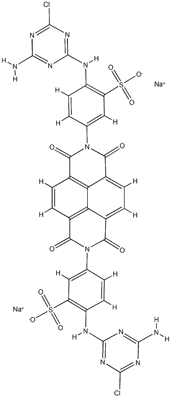 3,3'-[(1,3,6,8-Tetrahydro-1,3,6,8-tetraoxobenzo[lmn][3,8]phenanthroline)-2,7-diyl]bis[6-[(4-amino-6-chloro-1,3,5-triazin-2-yl)amino]benzenesulfonic acid sodium] salt