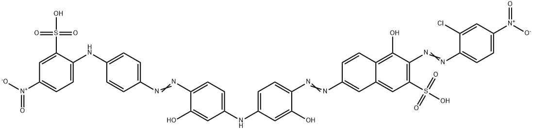2-Naphthalenesulfonic acid, 3-[(2-chloro-4-nitrophenyl) azo]-4-hydroxy-7-[[2-hydroxy-4-[[3-hydroxy-4-[[4 -[(4-nitro-2-sulfophenyl)amino]phenyl]azo]phenyl]amin o]phenyl]azo]-