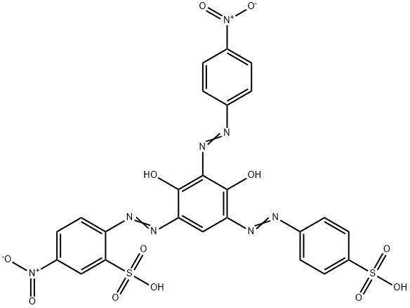 2-[[2,4-Dihydroxy-3-[(4-nitrophenyl)azo]-5-[(4-sulfophenyl)azo]phenyl]azo]-5-nitrobenzenesulfonic acid