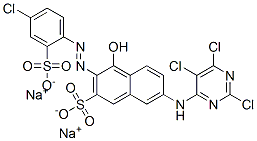 3-[(4-Chloro-2-sulfophenyl)azo]-4-hydroxy-7-[(2,5,6-trichloro-4-pyrimidinyl)amino]-2-naphthalenesulfonic acid disodium salt