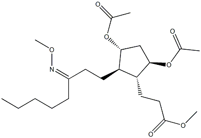(1R)-3α,5β-Diacetoxy-2β-[3-(methoxyimino)octyl]cyclopentane-1α-propionic acid methyl ester