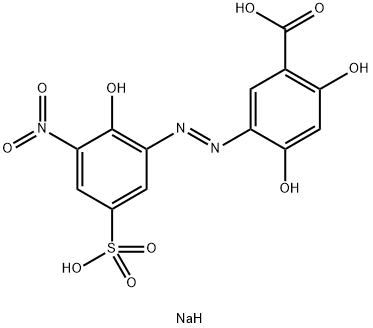 2,4-二羟基-5-[(2-羟基-3-硝基-5-磺苯基)偶氮]苯甲酸二钠盐