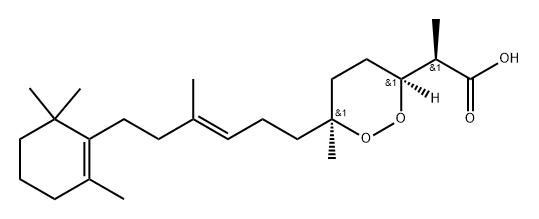 α,6-Dimethyl-6-[4-methyl-6-(2,6,6-trimethyl-1-cyclohexen-1-yl)-3-hexenyl]-1,2-dioxane-3-acetic acid
