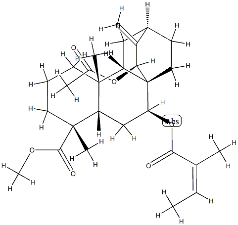 (4R,5S,8S,9S,10R,12R)-15β-Acetoxy-7β-[[(Z)-2-methyl-1-oxo-2-butenyl]oxy]atis-16-en-18-oic acid methyl ester