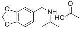 1,3-Benzodioxole-5-methanamine, N-(1-methylethyl)-, acetate (salt)