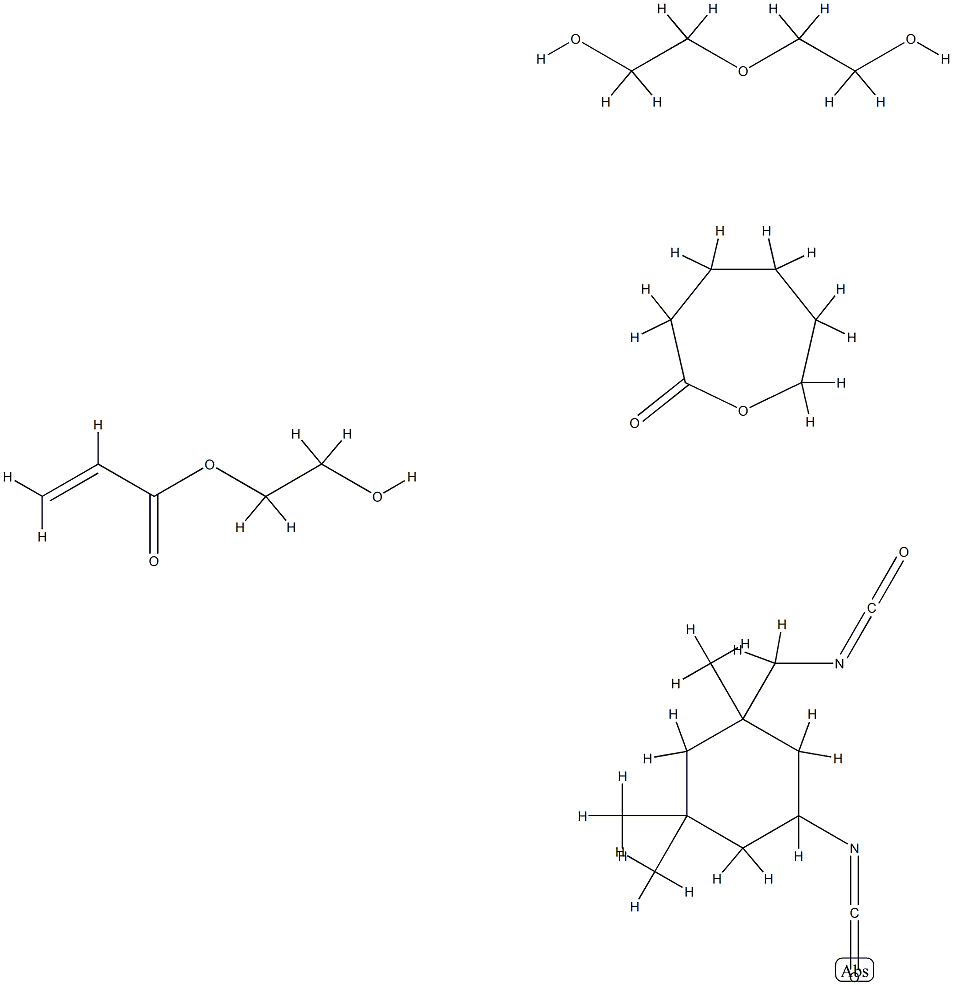 丙烯酸-2-羟乙基酯与5-异氰酸基-1-(异氰酸甲基)-1,3,3-三甲基环己烷、2-恶庚酮和2,2'-羟基双[乙醇]的聚合物