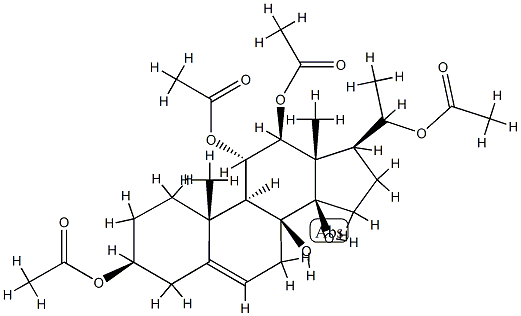 Pregn-5-ene-3β,8,11α,12β,14β,20-hexol 3,11,12,20-tetraacetate