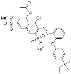 5-(Acetylamino)-3-[[2-[4-(1,1-dimethylpropyl)phenoxy]phenyl]azo]-4-hydroxy-2,7-naphthalenedisulfonic acid disodium salt
