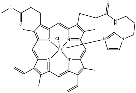 protohemin mono-3-(imidazol-1-yl)propylamide monomethyl ester