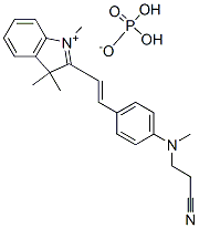 2-[2-[4-[(2-cyanoethyl)methylamino]phenyl]vinyl]-1,3,3-trimethyl-3H-indolium dihydrogen phosphate