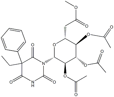 1-(2,3,4,6-tetraacetyl-beta-D-glucopyranosyl)phenobarbital