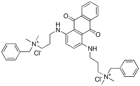 [(9,10-dihydro-9,10-dioxo-1,4-anthrylene)bis(iminopropane-1,3-diyl)]bis[benzyldimethylammonium] dichloride