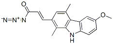 3-(6-methoxy-1,4-dimethyl-9H-carbazol-2-yl)acryloyl azide