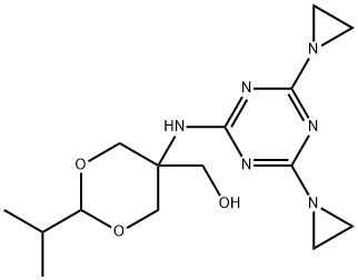 5-[[4,6-Di(1-aziridinyl)-1,3,5-triazin-2-yl]amino]-2-isopropyl-1,3-dioxane-5-methanol