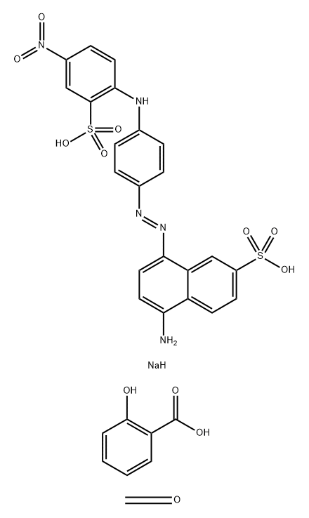 2-羟基苯甲酸、甲醛的反应产物与重氮化-5-氨基[[8-[4-[(4-硝基-2-磺酸苯基)氨基]苯基]偶氮]-2-萘磺酸二钠偶合物