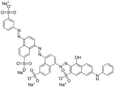 5-[[1-hydroxy-6-(phenylamino)-3-sulpho-2-naphthyl]azo]-8-[[7-sulpho-4-[(3-sulphophenyl)azo]-1-naphthyl]azo]naphthalene-2-sulphonic acid, sodium salt