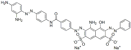 4-amino-3-[[4-[[[4-[(2,4-diaminophenyl)azo]phenyl]amino]carbonyl]phenyl]azo]-5-hydroxy-6-(phenylazo)naphthalene-2,7-disulphonic acid, sodium salt