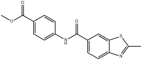 methyl 4-{[(2-methyl-1,3-benzothiazol-6-yl)carbonyl]amino}benzoate