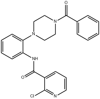 2-chloro-N-{2-[4-(phenylcarbonyl)piperazin-1-yl]phenyl}pyridine-3-carboxamide