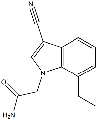 1H-Indole-1-acetamide,3-cyano-7-ethyl-(9CI)
