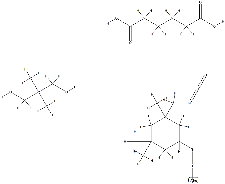Hexanedioic acid, polymer with 2,2-dimethyl-1,3-propanediol and 5-isocyanato-1-(isocyanatomethyl)-1,3,3-trimethylcyclohexane