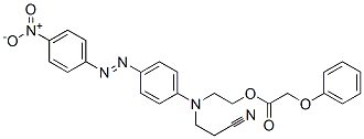 2-[(2-cyanoethyl)[4-[(4-nitrophenyl)azo]phenyl]amino]ethyl phenoxyacetate