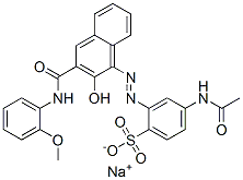 sodium N-acetyl-2-[[2-hydroxy-3-[(2-methoxyanilino)carbonyl]-1-naphthyl]azo]sulphanilate