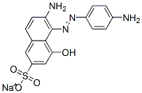 6-Amino-5-[(4-aminophenyl)azo]-4-hydroxy-2-naphthalenesulfonic acid sodium salt