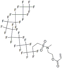 2-[methyl[(3,3,4,4,5,5,6,6,7,7,8,8,9,9,10,10,11,11,12,12,13,13,14,14,15,15,16,16,16-nonacosafluorohexadecyl)sulphonyl]amino]ethyl acrylate