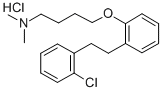 1-Butanamine, 4-(2-(2-(2-chlorophenyl)ethyl)phenoxy)-N,N-dimethyl-, hy drochloride