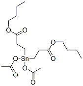 dibutyl 3,3'-(diacetoxystannylene)dipropionate