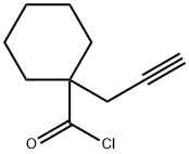 Cyclohexanecarbonyl chloride, 1-(2-propynyl)- (9CI)